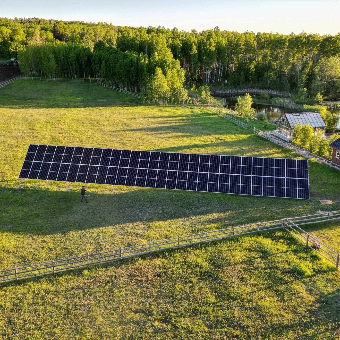 32 kW solar install in Rocky View